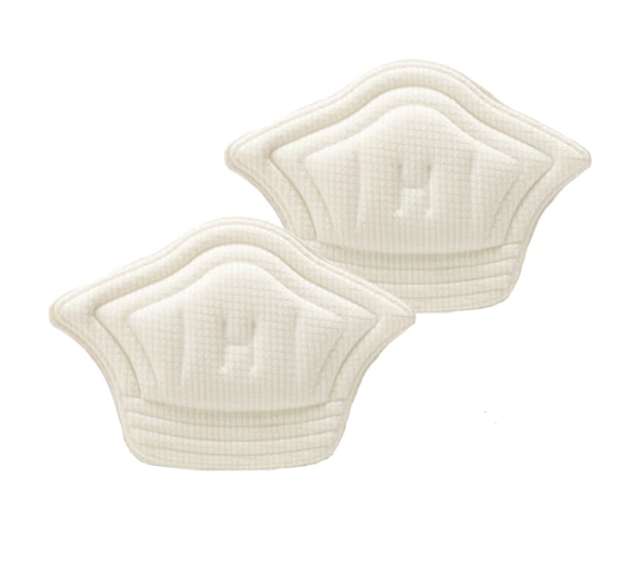 Set 2 Protectii Calcai Pentru Incaltaminte SUPER TRENDS®, Pernute Moi Pentru Pantofi si Adidasi, Grosime 10 mm, Crem