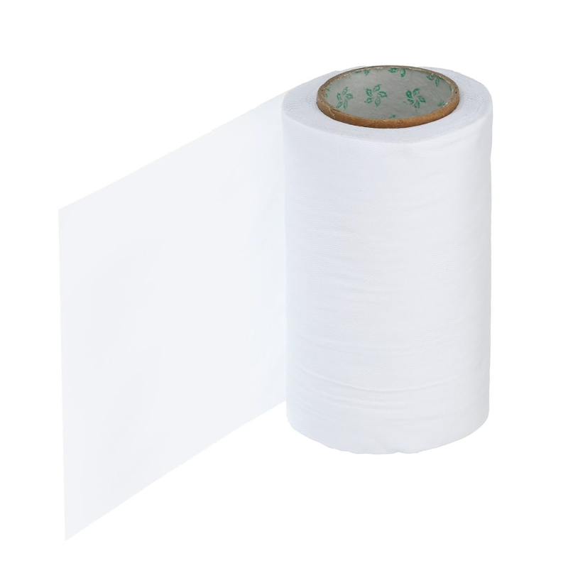 Banda de Matisat Tevi Profesionala SUPER TRENDS®, 9 cm x 25 m, Material PVC, Pentru Izolarea Tevilor, Potrivita Pentru Montaj Aparate de Aer Conditionat, Alba
