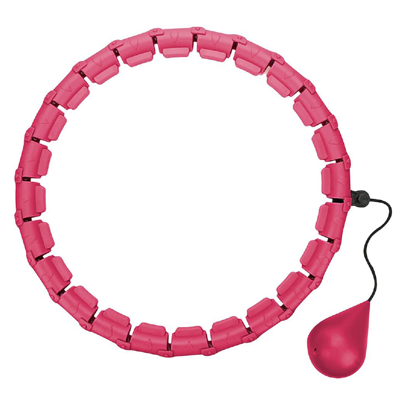Cerc Fitness Pentru Slabit Hula Hoop SUPER TRENDS®, Pentru Abdomen si Subtierea Taliei, Detasabil, Antrenamente Acasa, Model Ajustabil, Roz