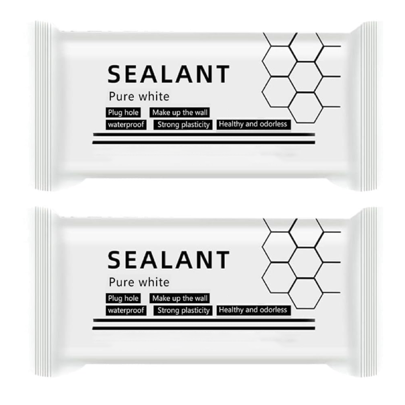 Mastic Sigilant Adeziv Impermeabil Pentru Etansare Profesional SUPER TRENDS®, Reparatii Crapaturi, Gauri in Perete Dupa Montare Aer Conditionat, Rezista la Umezeala, se Usuca Rapid, Alb, 2 BUC