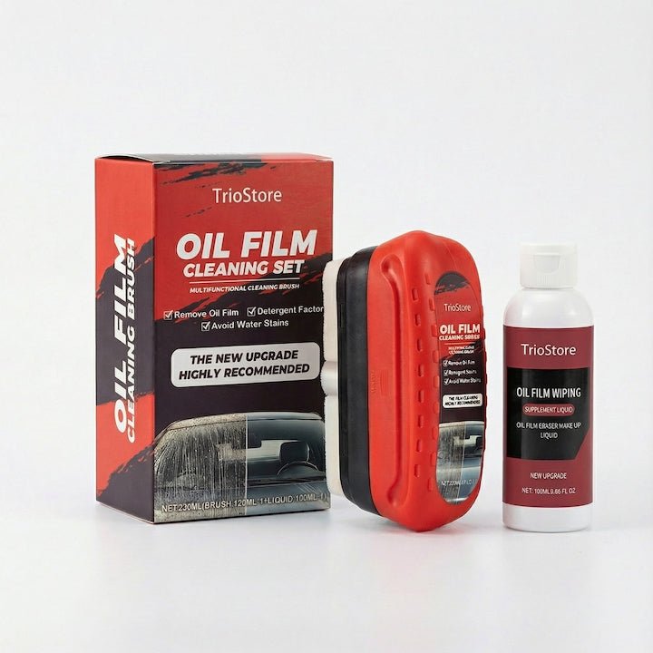 Perie Curatare Geamuri Auto SUPER TRENDS®, Perie Curatare Parbriz Auto Cu Rezervor Detergent Si Rezerva Inclusa, Perie Curatare Geamuri Auto Pentru Degresare Ulei Si Murdarie, Perie Curatare Parbriz A - SPTR.RO