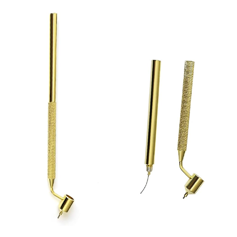 Stilou din Aluminiu Pentru Reparare Vopsea Profesional SUPER TRENDS®, Varf Fin 0.5 mm, Retusarea Zgarieturilor Auto, Aplicator Precis Pentru Arta, Caligrafie, Proiecte DIY