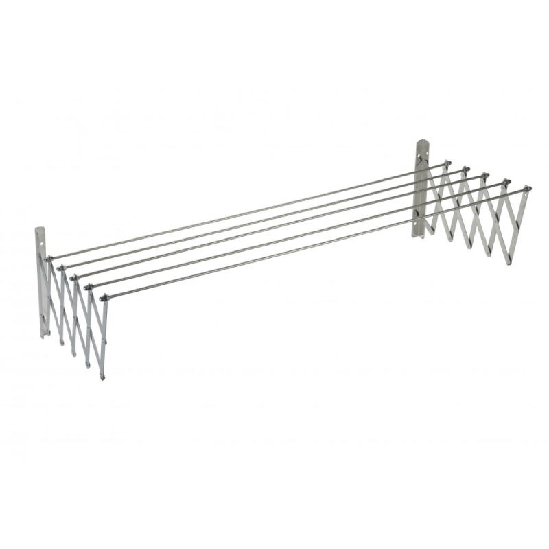 Uscator de Rufe Pliabil Din Aluminiu Premium SUPER TRENDS®, 5 Bare de Uscare, Latime bara 70 cm, Capacitate Uscare 6 m, Argintiu