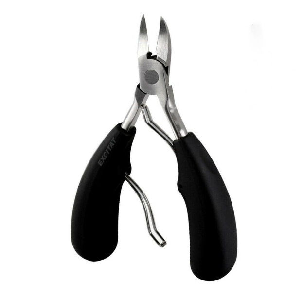 Cleste Profesional Pedichiura si Manichiura, Pentru Unghiile Incarnate Sau Groase, Inox, Negru, SUPER TRENDS®