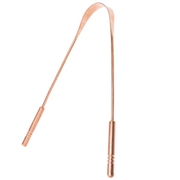 Dispozitiv Curatare Limba Tip Racleta pentru Igiena Orala, Anti Halitoza, 100% Cupru, SUPER TRENDS®