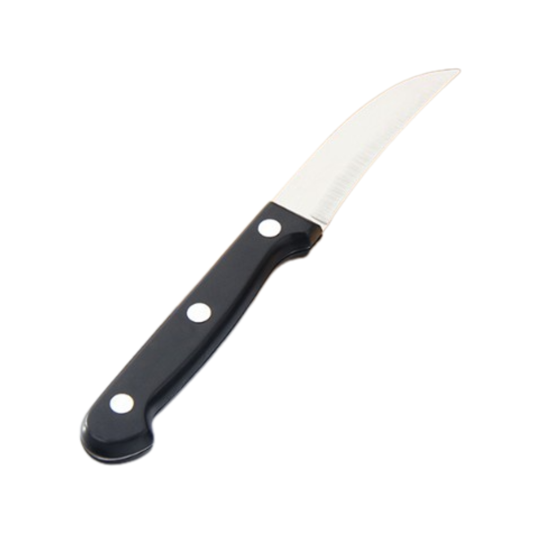 Cutit de Curatat Legume - Fructe SUPER TRENDS®, 18 centimetri, Negru