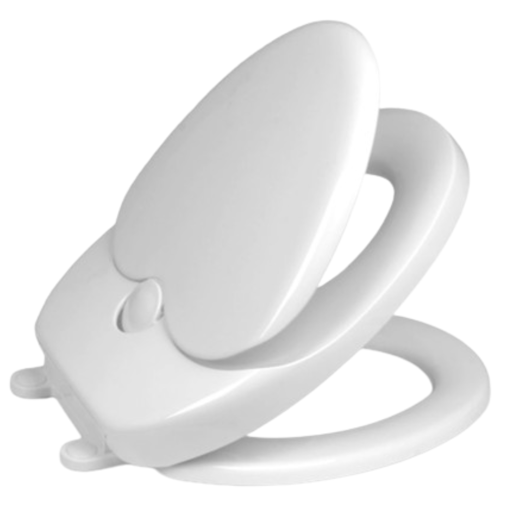 Capac WC 2 in 1 Cu Reductie Pentru Copii si Adulti SUPER TRENDS®, Plastic Durabil, Alb