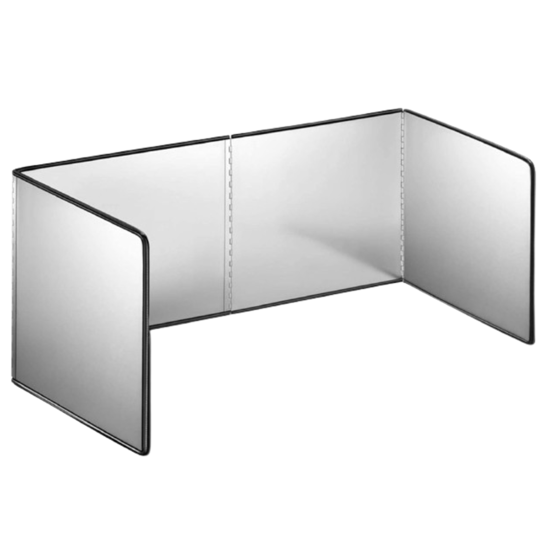 Placa de Protectie Antistropi Pliabila Aragaz SUPER TRENDS®, Materiale Premium, Panou XXL cu 4 Elemente, Usor De Curatat, Dimensiune 135 x 30.5 cm, Argintiu