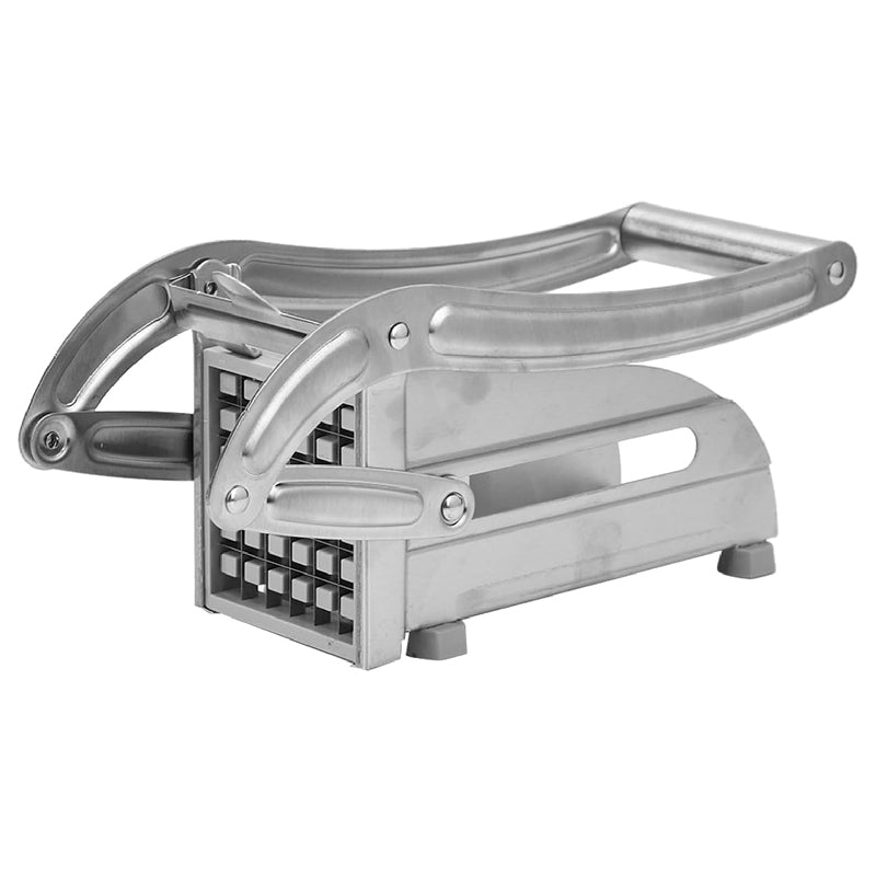 Aparat Pentru Taiat Cartofi Pai SUPER TRENDS®, Profesional, 2 Site de Feliat, Din Otel Inoxidabil, Picioruse de Sprijin Din Silicon Anti-Derapante, 26x9x12cm