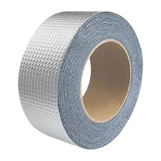 Banda Adeziva cu Finisaj din Aluminiu SUPER TRENDS®, Rezistenta la Apa, cu Aderenta Sporita 5 cm x 5 m, Argintie - SPTR.RO