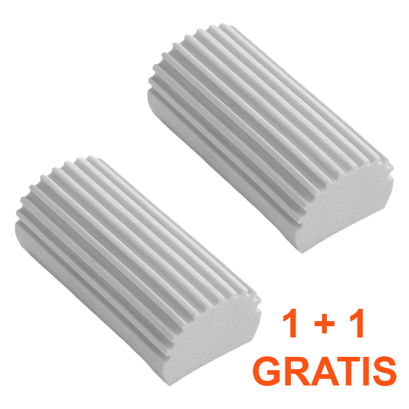 Burete Magic de Curatat Premium SUPER TRENDS®, Umed, Reutilizabil, Antistatic, Pentru Curatarea Plintelor, Grilelor de Aerisire, Ventilatorului, Pentru uz Casnic, Gri, 11.5 x 5.5 x 4.5 cm