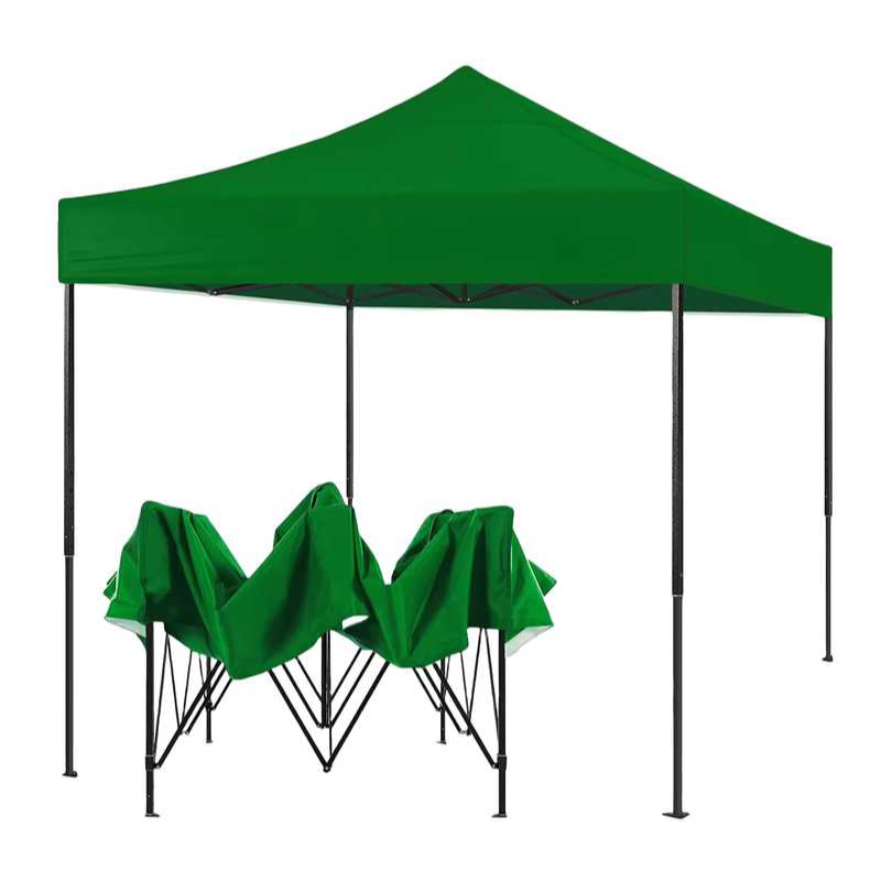 Cort tip Pavilion 3 x 3 m de Gradina sau Terasa Premium SUPER TRENDS®, Structura Metalica, Impermeabil, Montare Usoara, Protectie UV, Verde