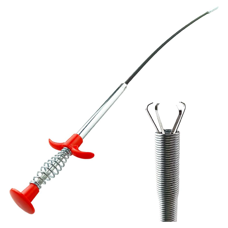 Dispozitiv Pentru Desfundarea Tevilor SUPER TRENDS®, Sarpe Multifunctional Din Otel Inoxidabil, Flexibil,  Curatare a Scurgerilor Din Bucatarie si Baie