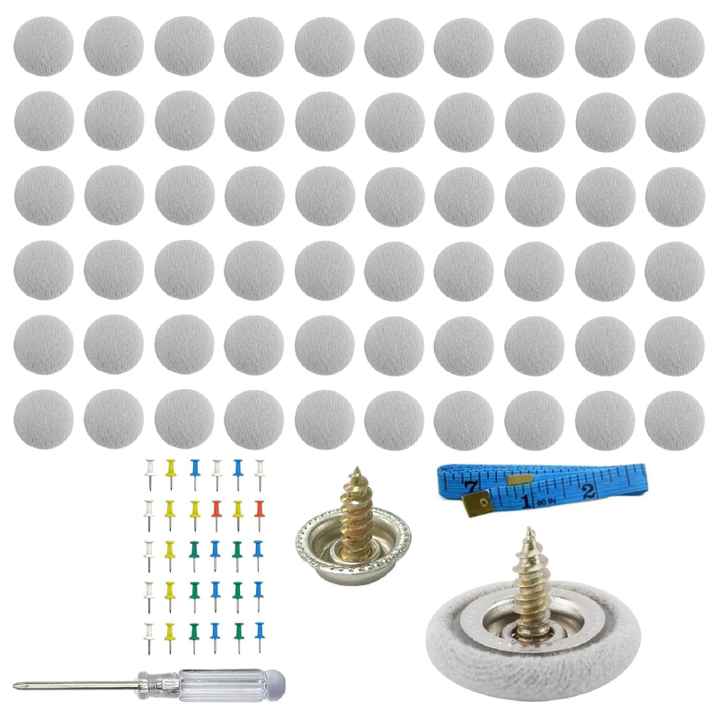 Kit Pentru Reparare Tapiterie Plafon Auto Profesional SUPER TRENDS®, 40 Capse + 20 GRATUIT Capse Gri