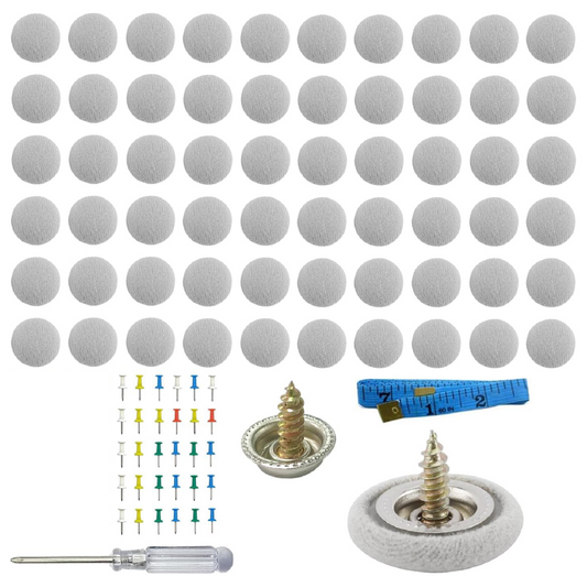 Kit Pentru Reparare Tapiterie Plafon Auto Profesional SUPER TRENDS®, 40 Capse + 20 GRATUIT Capse Gri