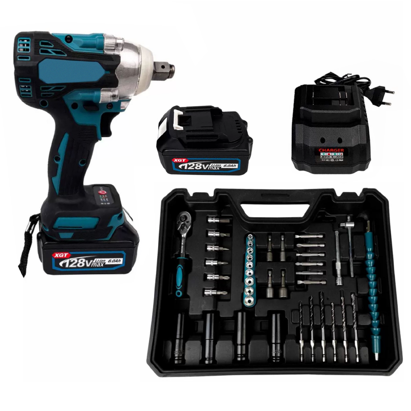 Masina de Impact si Insurubat SUPER TRENDS®, 2 Acumulatori, 128V, 6Ah, 38 Accesorii