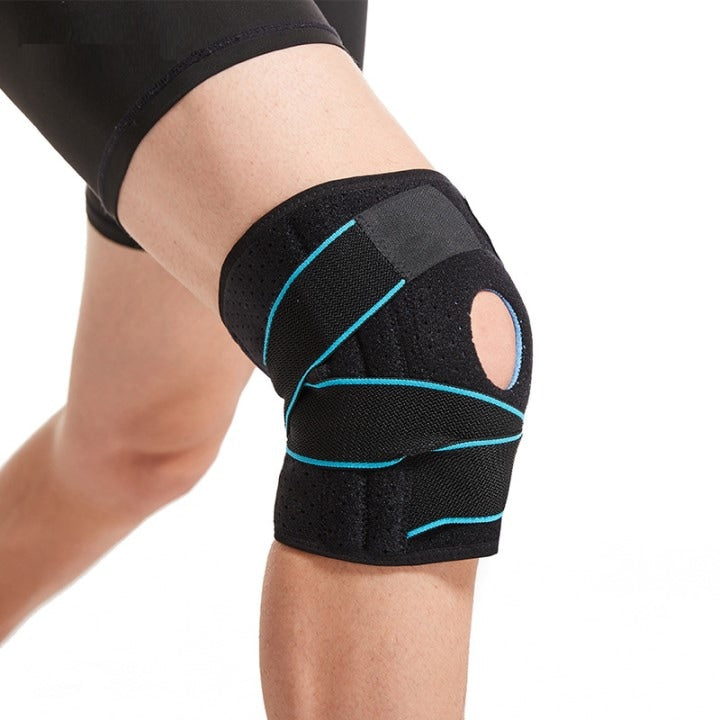 Orteza Genunchi Super Trends® Flexibila Cu Suport Patelara, Orteza De Genunchi Mobila Reglabila, Orteza Mobila Genunchi Cu Bretele De Compresie, Orteza Genunchi Pentru Sustinere Si Recuperare, Orteza