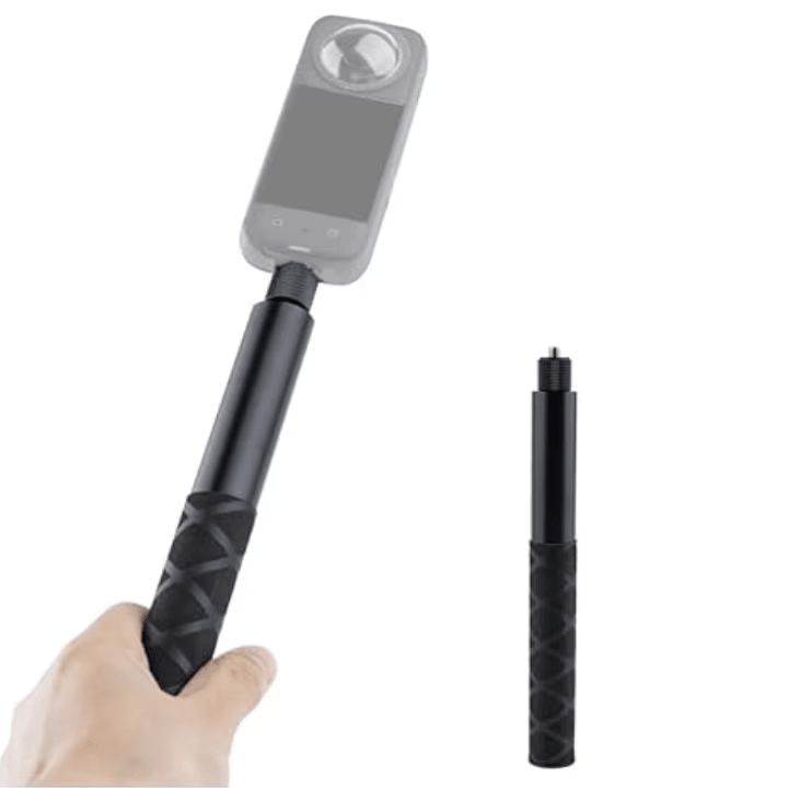 Selfie Stick Compatibil cu Insta 360 SUPER TRENDS® 70 cm Din Aliaj De Aluminiu, Selfie Stick Invizibil X3 X2 One X One R, Selfie Stick Aluminiu Profesional Cu Filet Standard, Suport Camera 360 Stabil - SPTR.RO