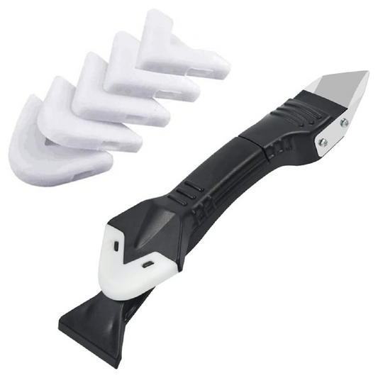 Unealta Chituit 3 in 1 Profesional Spatula Pentru Chit, Cutter Pentru Indepartarea Chitului + 5 CAPETE GRATIS
