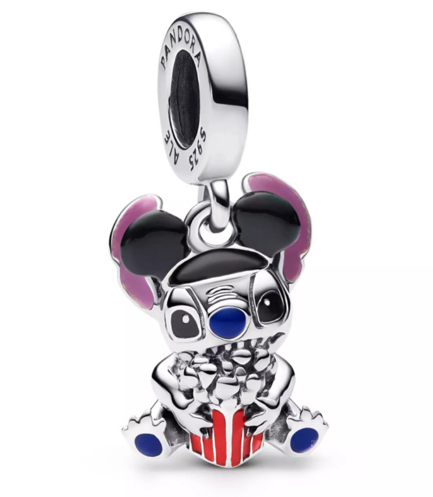 Talisman Compatibil Pandora Moments SUPER TRENDS®, Charm Stitch cu Popcorn, Talisman Bratara Personaj Animat, Charm Compatibil Pandora, Accesoriu Bijuterie pentru Femei si Fete, Model Stitch Popcorn,