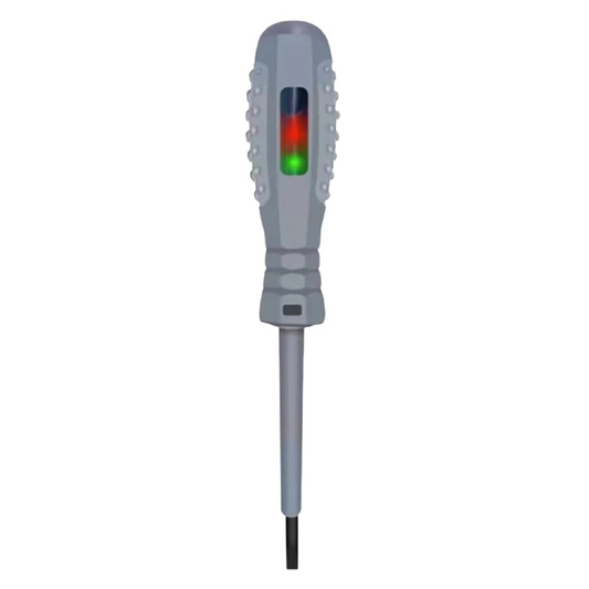 Tester de Tensiune tip Creion SUPER TRENDS®, Pentru Detectarea Rapida a Tensiunii si Testarea Circuitelor, Varf Magnetic Plat, Poate fi Folosit ca Surubelnita, Lumina LED indicatoare dubla (verde si r
